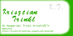 krisztian trinkl business card